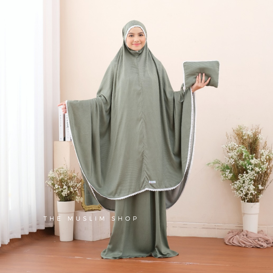 New! Pre Order! Signature Rayon Telekung Geomatric Series