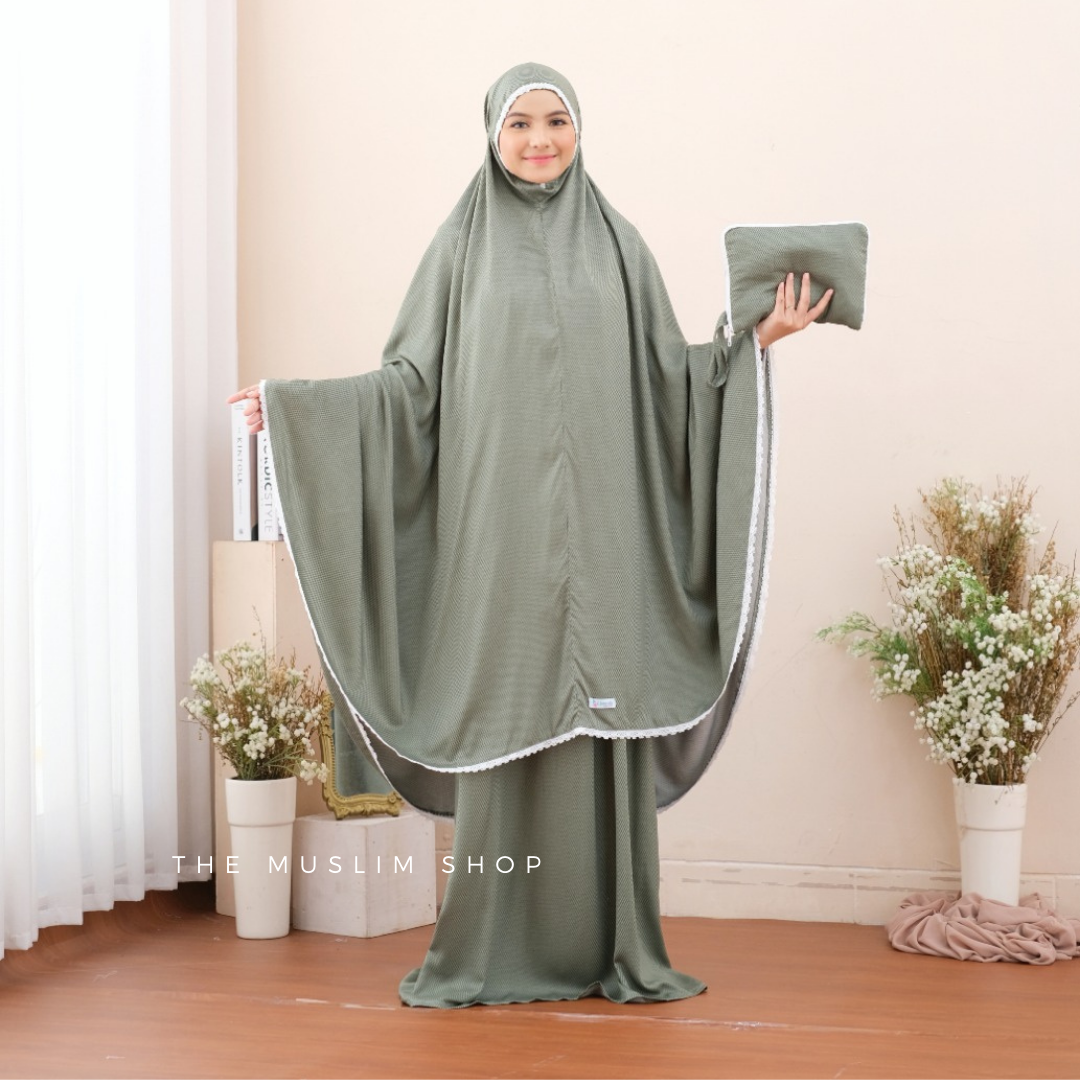 New! Pre Order! Signature Rayon Telekung Geomatric Series