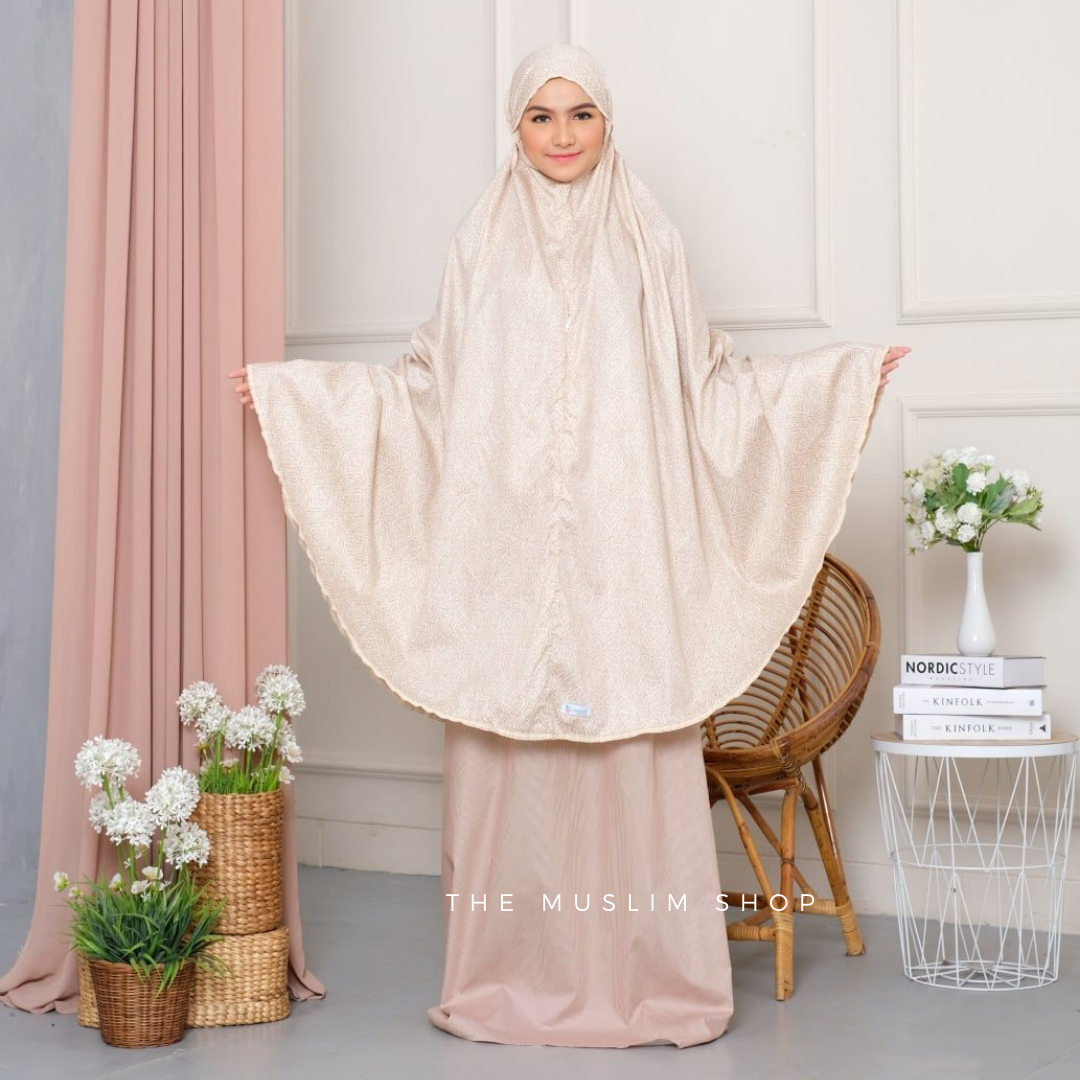 PO! Japanese Cotton Telekung in Paisley Series