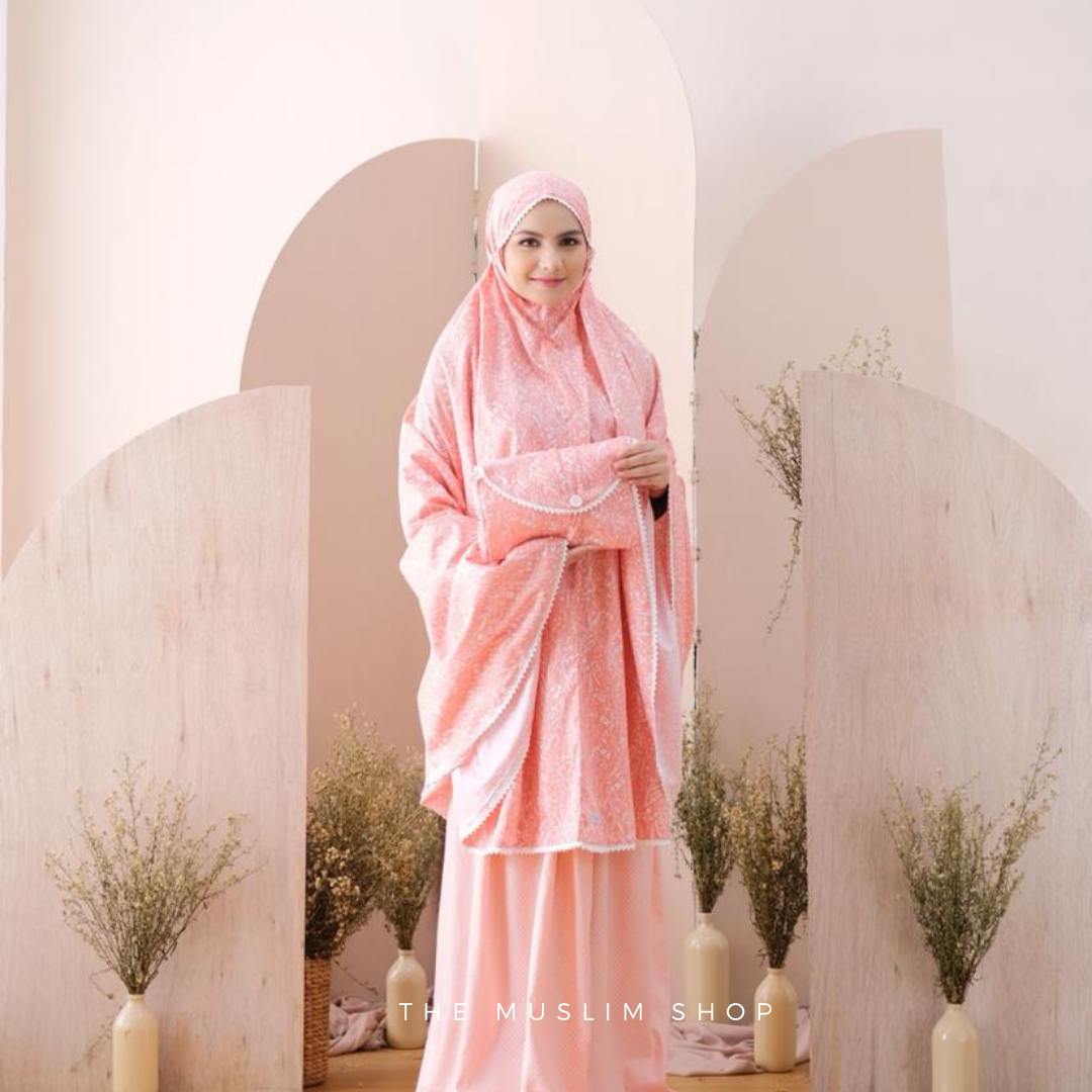 Pre Order!  Japanese Cotton Telekung in Lavender Series