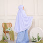 Pre Order!  Japanese Cotton Telekung in Lavender Series