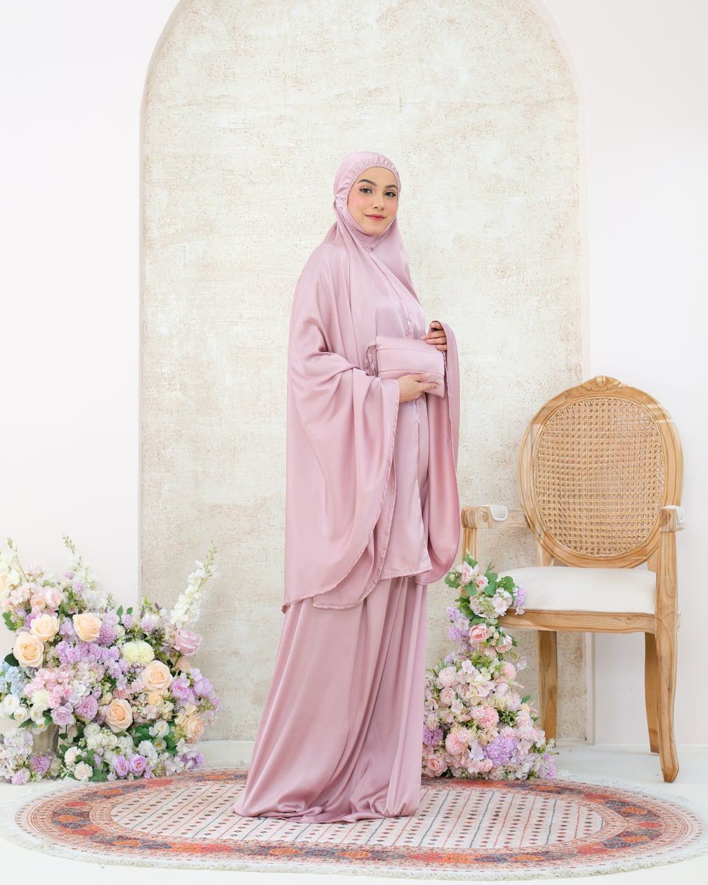 Pre order! Aleena Mini- Travel Silk Telekung