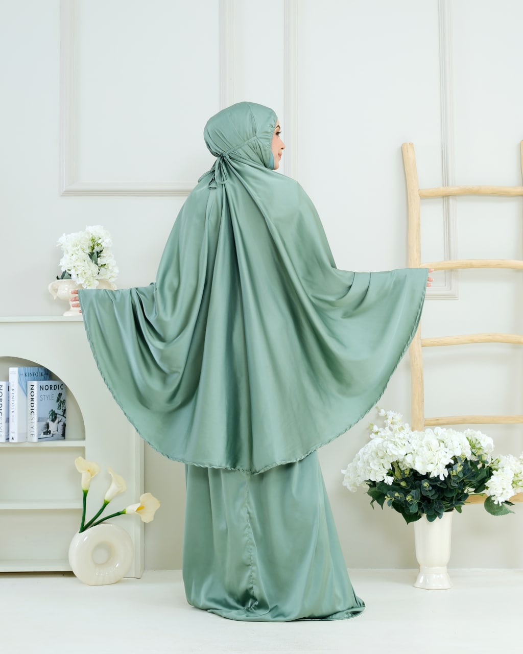 Pre order! Aleena Mini- Travel Silk Telekung