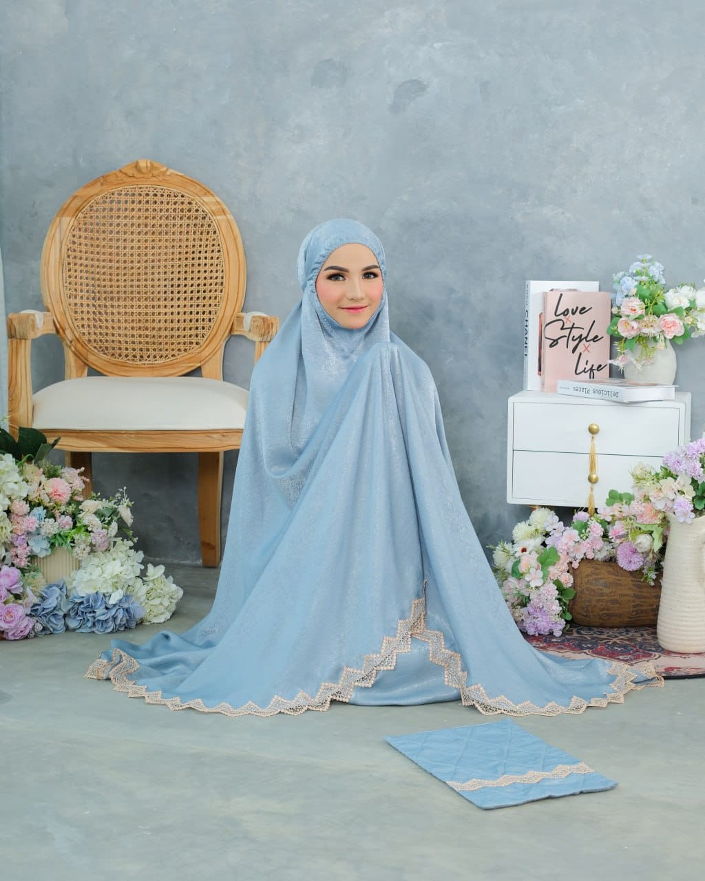 Pre Order! New! Santorini Silk Telekung