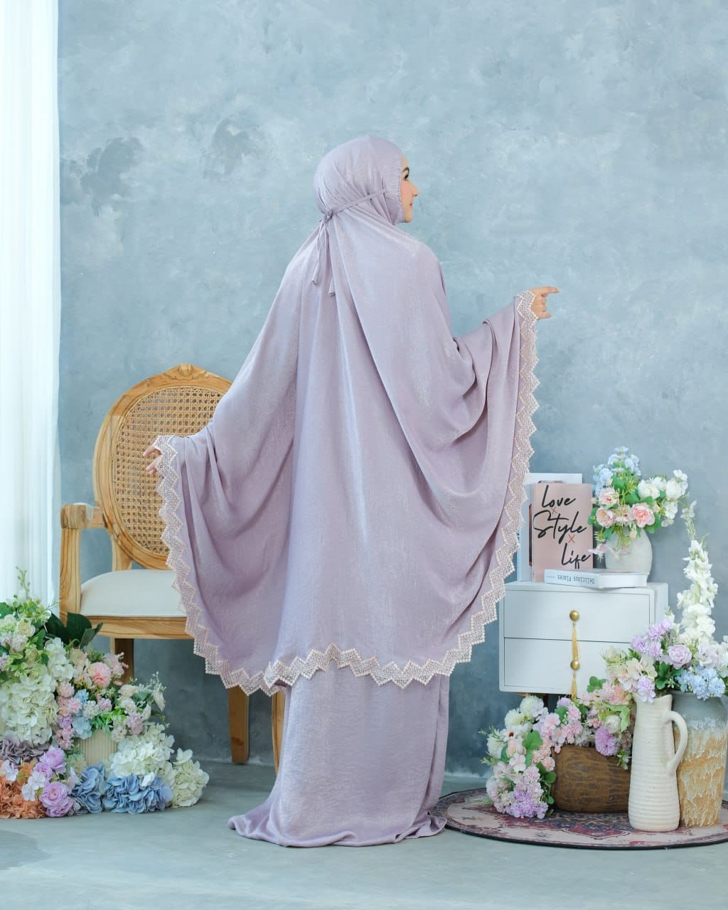 Pre Order! New! Santorini Silk Telekung