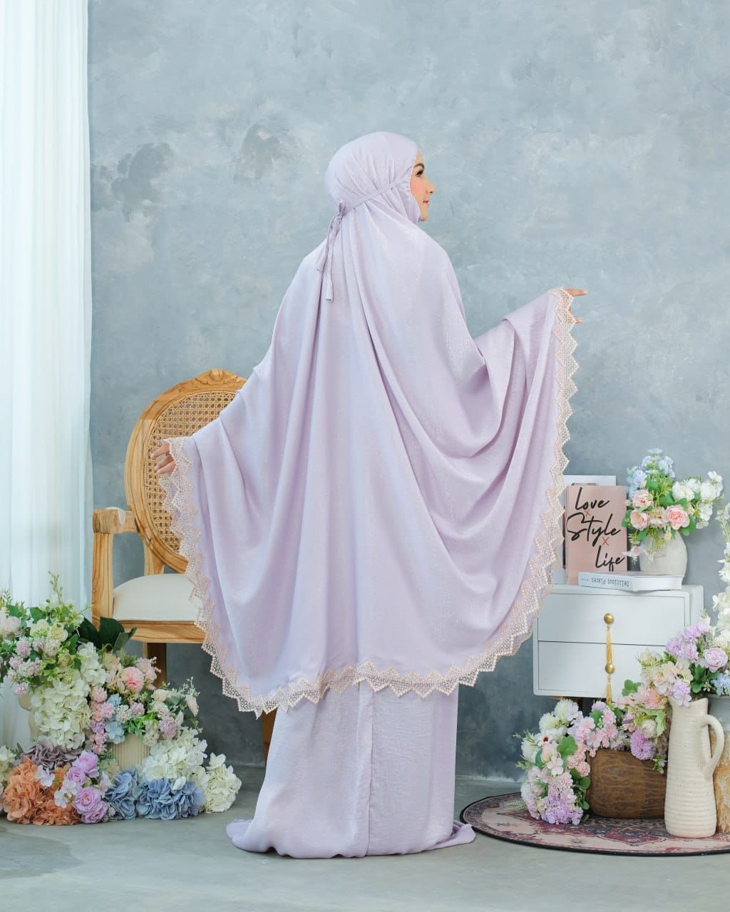 Pre Order! New! Santorini Silk Telekung