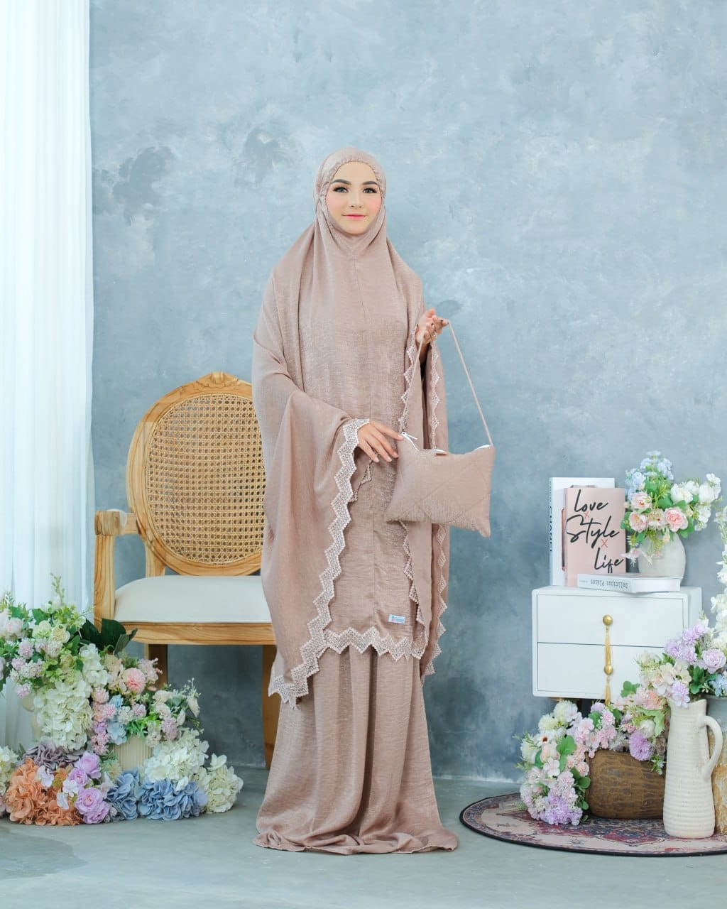 Pre Order! New! Santorini Silk Telekung